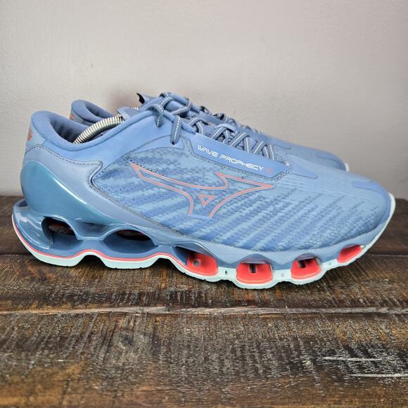 Mizuno Wave Prophecy 12 Mens Size 12.5 Gym Running Shoes Sneakers Blue - Picture 1 of 11